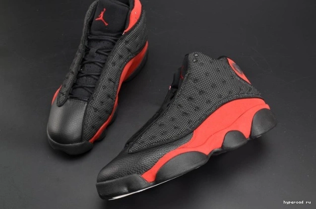 Jordan mens 414571-004  13 Air red black RetroBred 0613